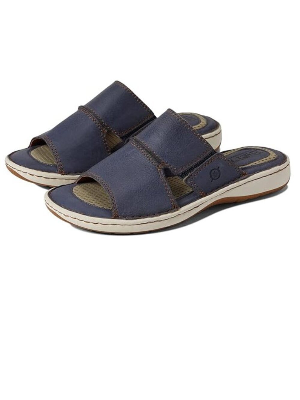 NWOB - BORN Men's Flores Blue Sandals Leather Upper – Size 10M